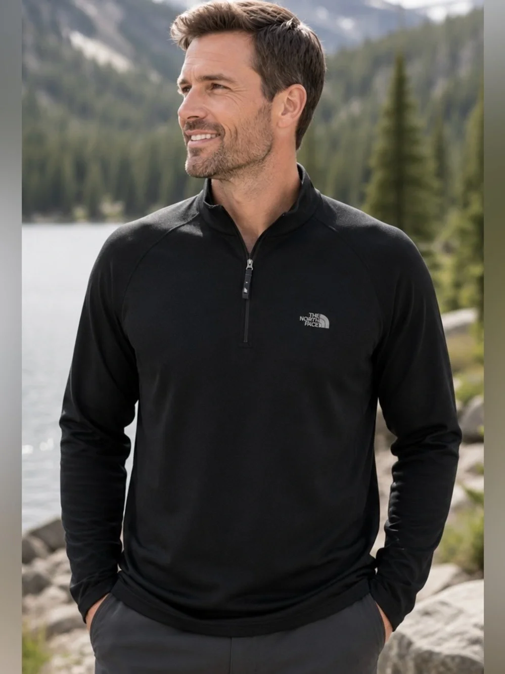 The North Face Flight Series Black 1/4 Zip Pullover Men’s XL Performance